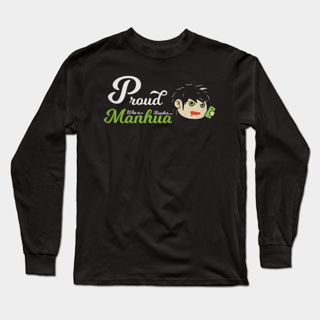 Trendy Vintage Proud To Be A Manhwa Reader Long Sleeve T-Shirt by Kidrock96